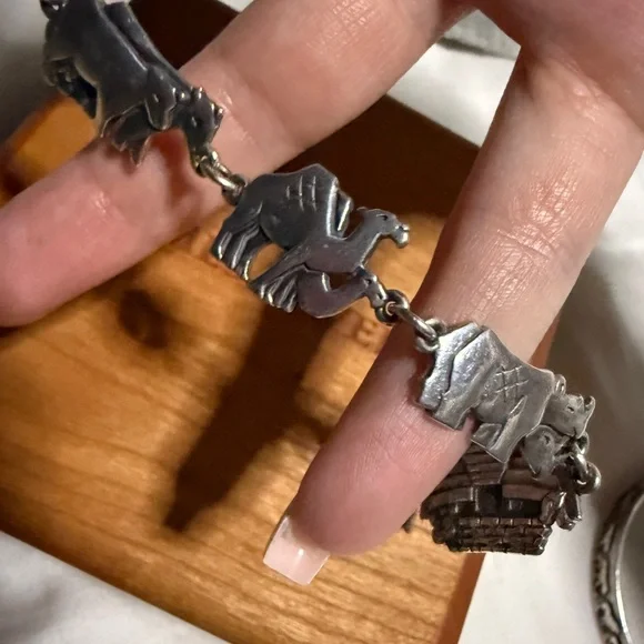 James Avery Silver Animal Noah’s ark Charm Bracelet - Picture 6 of 9